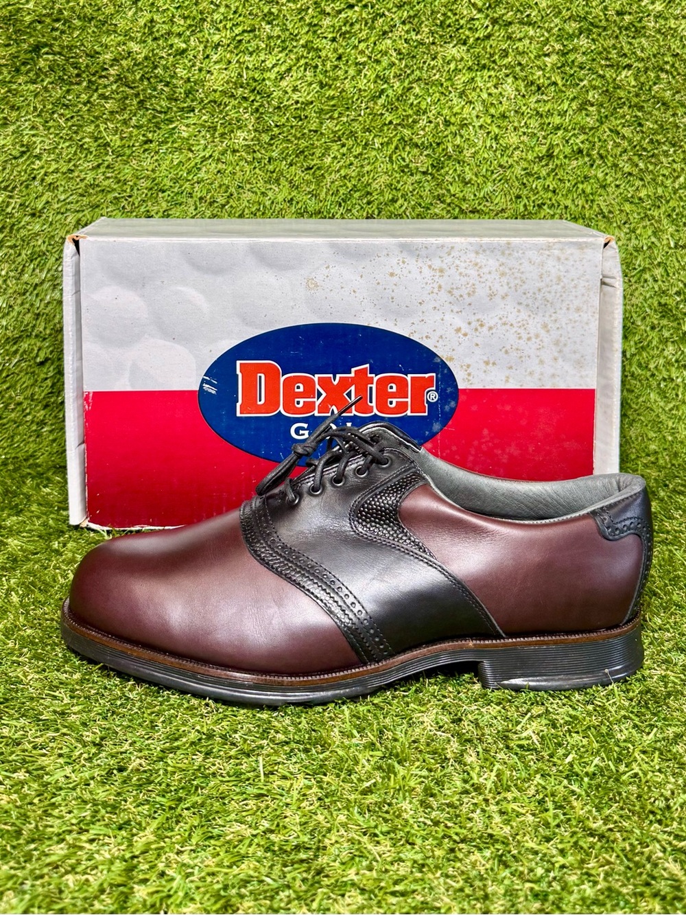 Dexter Declaration Jefferson GF705-7 Waterproof Spiked Golf Shoes Men’s 10.5 - Picture 3 of 10